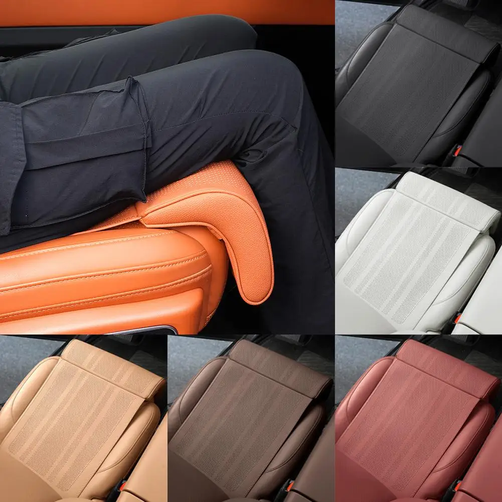 سيارة الساق دعم وسادة العالمي تنفس الجلود دعم حامي حماية الجبهة مسند الظهر وسادة مقعد J2J2 #3