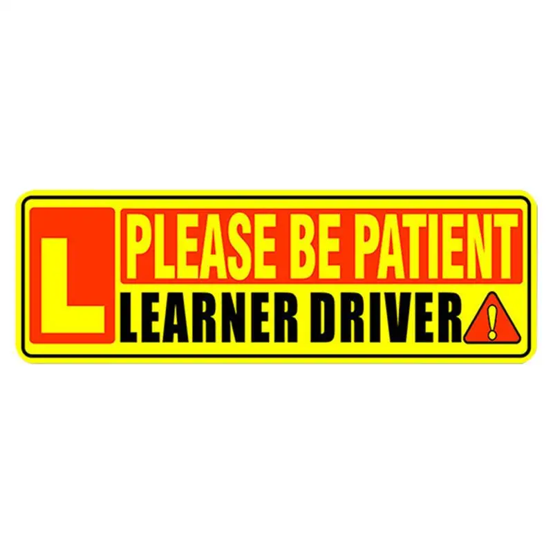 

Magnetic Student Driver Sign Reflective Reusable Safety Magnet Warning Rookie Driver Bumper Sticker Removable For Car & Window