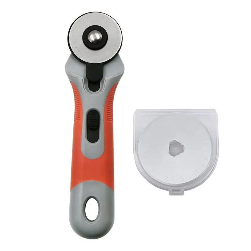 45mm Rotary Cutter Tool Set High Speed Steel Round Blade Leather Fabric Patchwork Rolling Cutting Wheel Knife(1pcs)