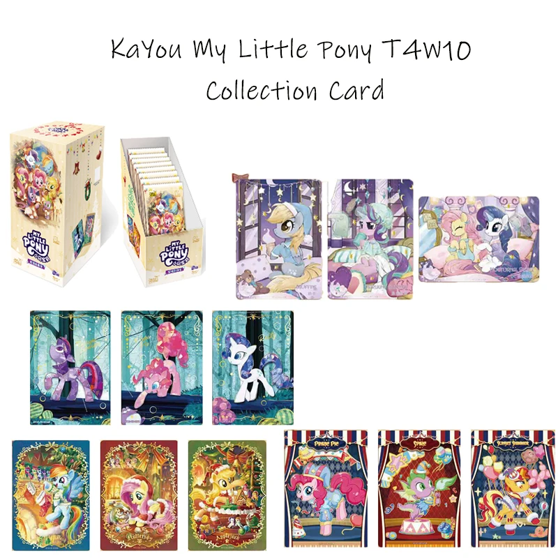 KAYOU Collection Cards My Little Pony - Vol.10 Huiyue Pack Series Holo Rare Anime Cards Board Game Party Gift for Kids Fans