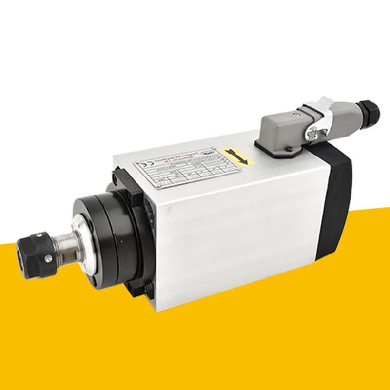 2.2KW Square Air Cooling Spindle ER11 Air-cooled Milling Spindle with ER20 Collet for DIY Cnc Machine