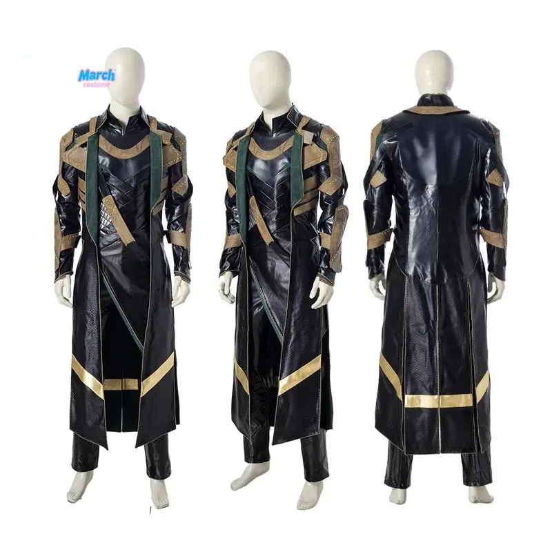 Маскированный карнавальный костюм Локи на Хэллоуин, мужской темный мир, такой же комплект, косплей, персонаж фильма, сценический костюм