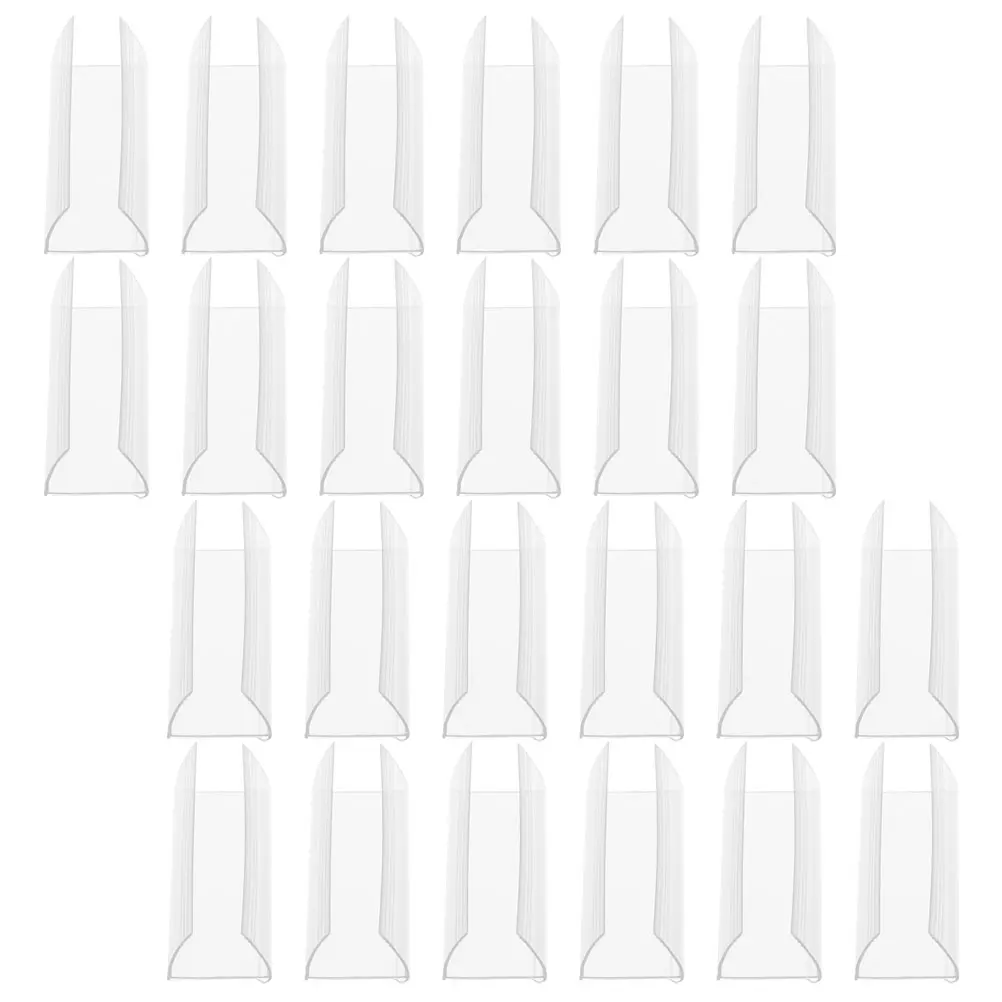 

24pcs Price Tag Holders Label Clips Acrylic Sign Display Shelf Retail Supermarket Storage Accessories Pricing Labels Organizer