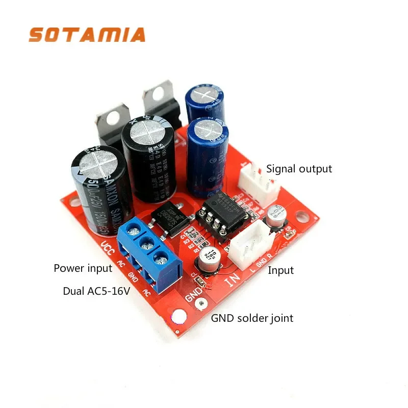 

SOTAMIA 10 Pcs NE5532 Preamplifier Board Home Theater Vinyl Record Player MM MC Phono Preamp NE5532 OP Amp Dual AC 5-16V