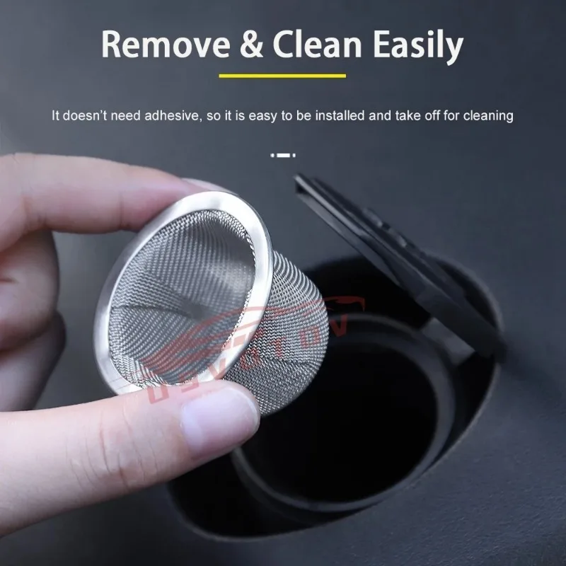 Wiper Water Filter For Tesla Model 3/Y/S/X Accessories Front Metal Mesh Grille Guards Grid Inserts Washer Tank Nozzle Strainer