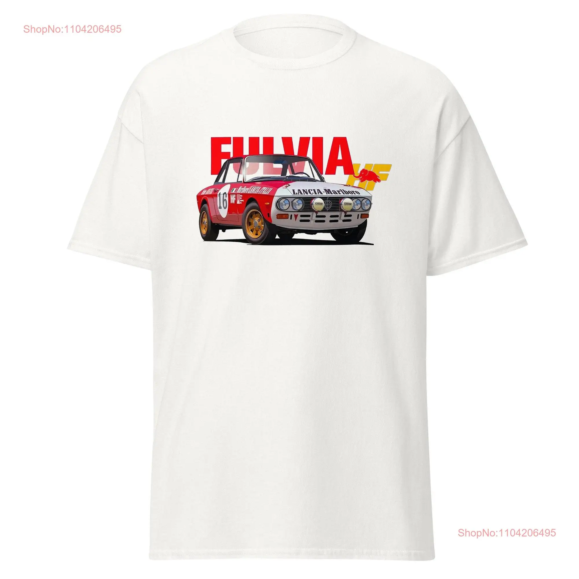 T shirt Lancia Fulvia Hf long or short sleeves