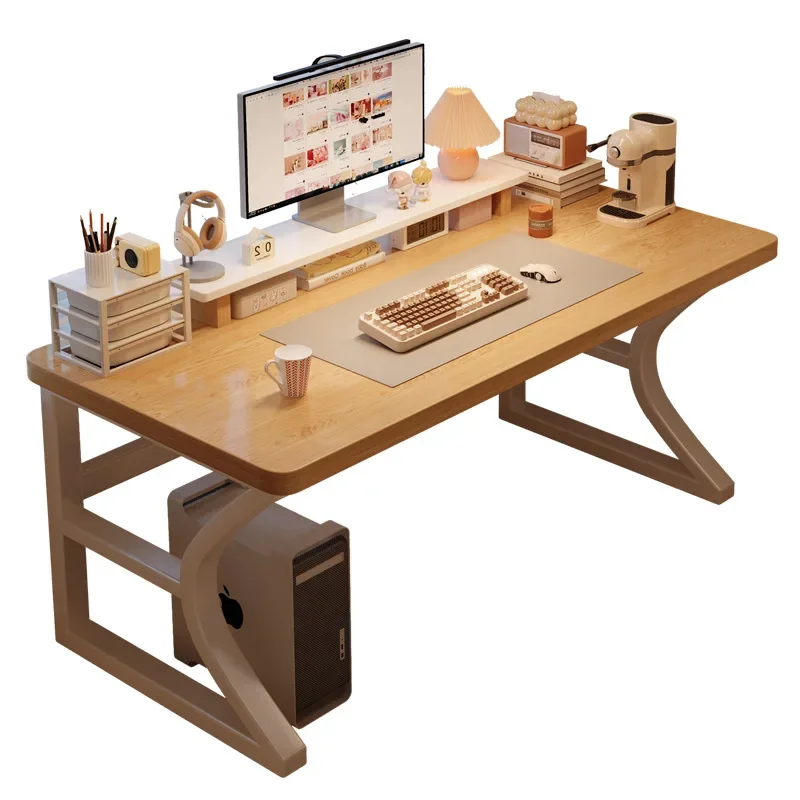 مكتب الكمبيوتر سطح المكتب المنزل غرفة نوم الطلاب دراسة مكتب الكتابة شريط خشبي صلب منضدة مكتب بسيط حديث