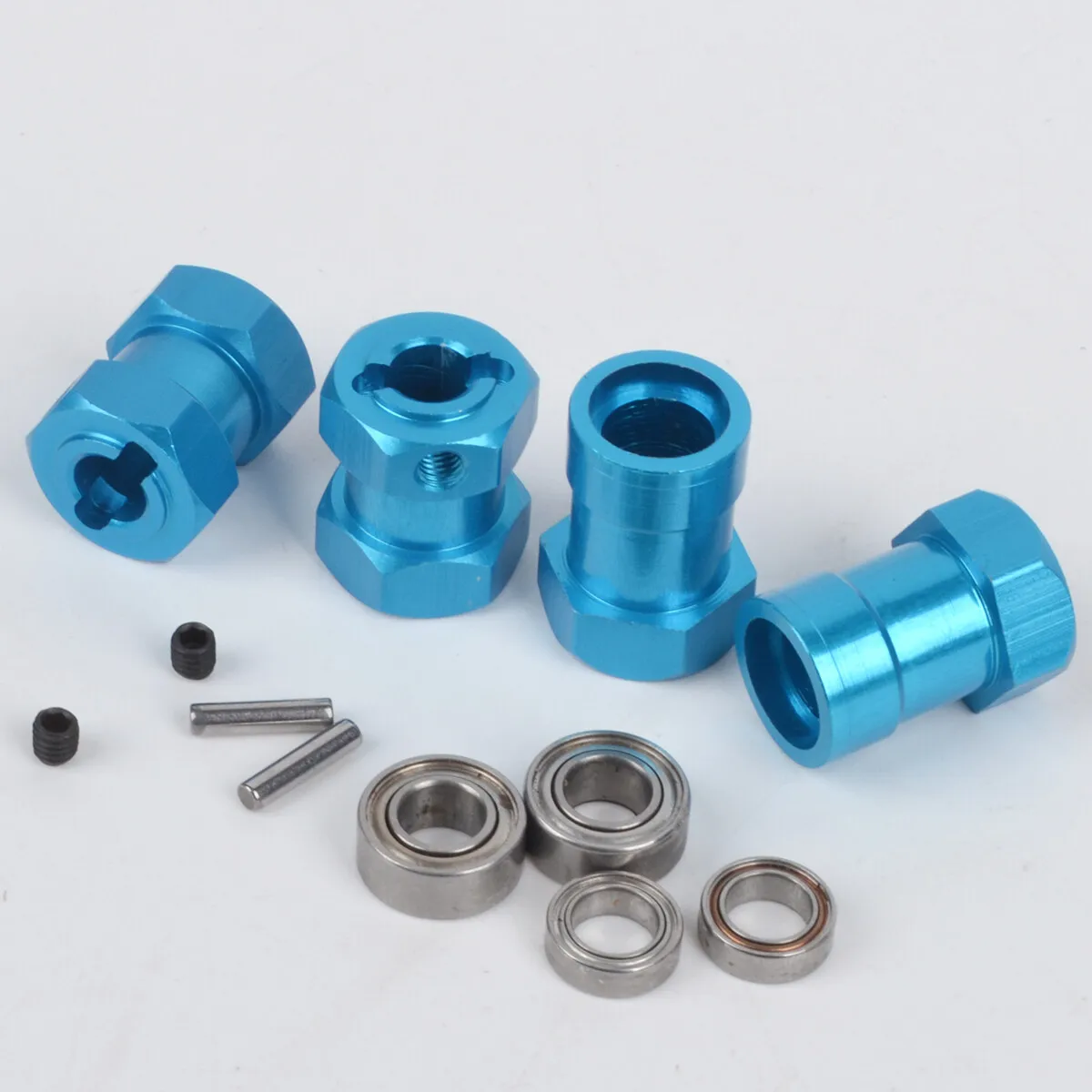 Adaptadores hexagonales de aluminio de 12 mm para fiambrera Tamiya CW-01 ORV Monster Beetle