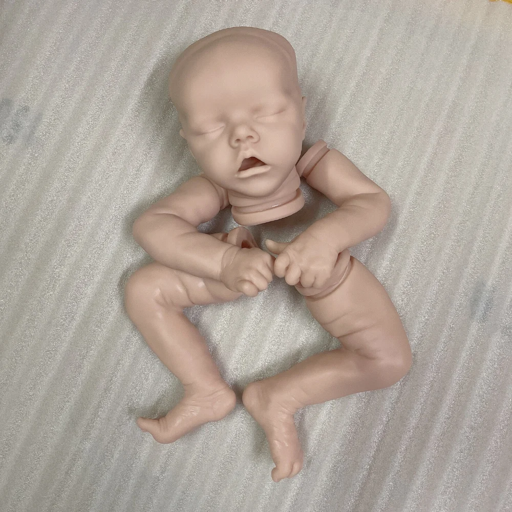 Bebe Reborn Doll Kit Newborn 17 Inches Twin A Reborn Doll Kits Blank Unpainted Unfinished Baby Mold DIY Doll For Girls