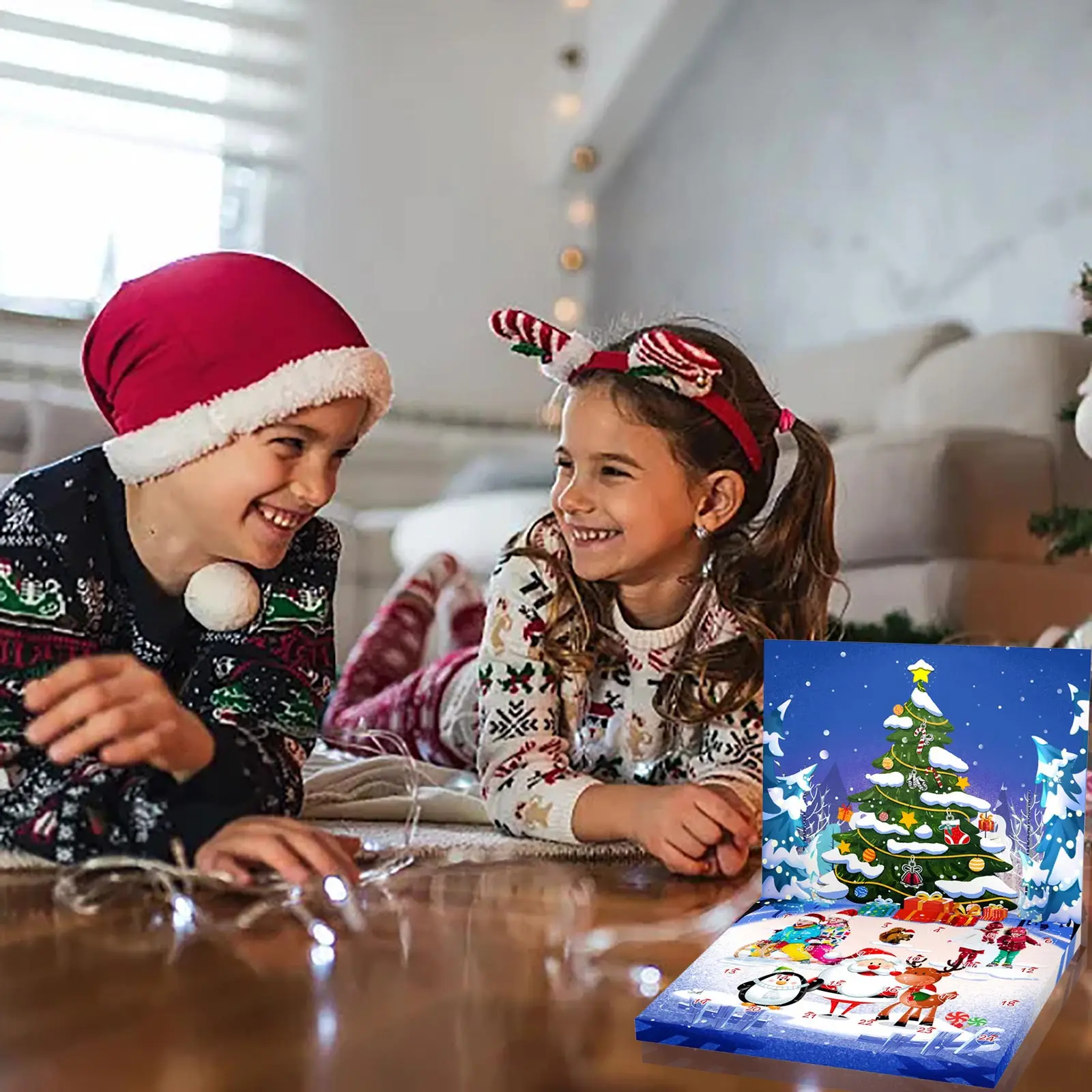 Kids Fun Game Toys Christmas Advent Calendar Bracelets For Girls 24 Days Xmas Countdown Calendar Diy Jewelry Making Set 2025