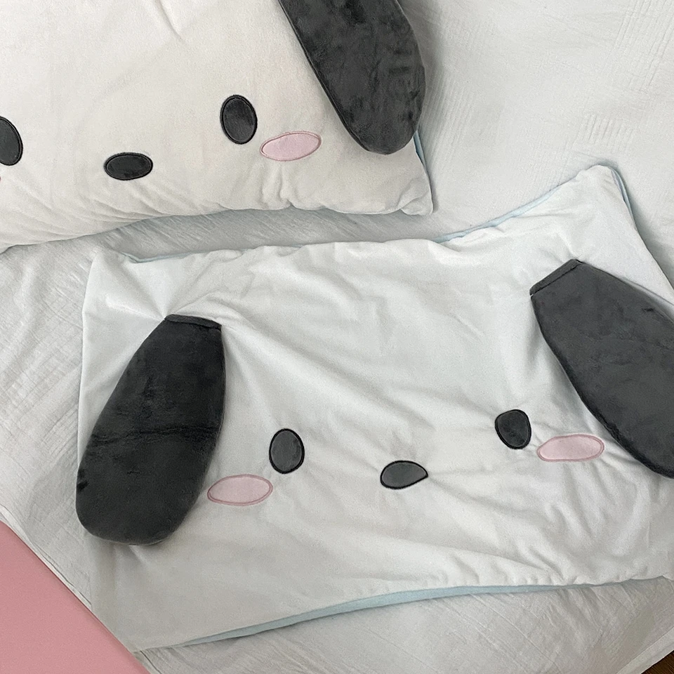 Pochacco-funda de almohada de estilo japonés, cojín trasero, solo funda de almohada para cama, decoración del hogar, regalos para niñas