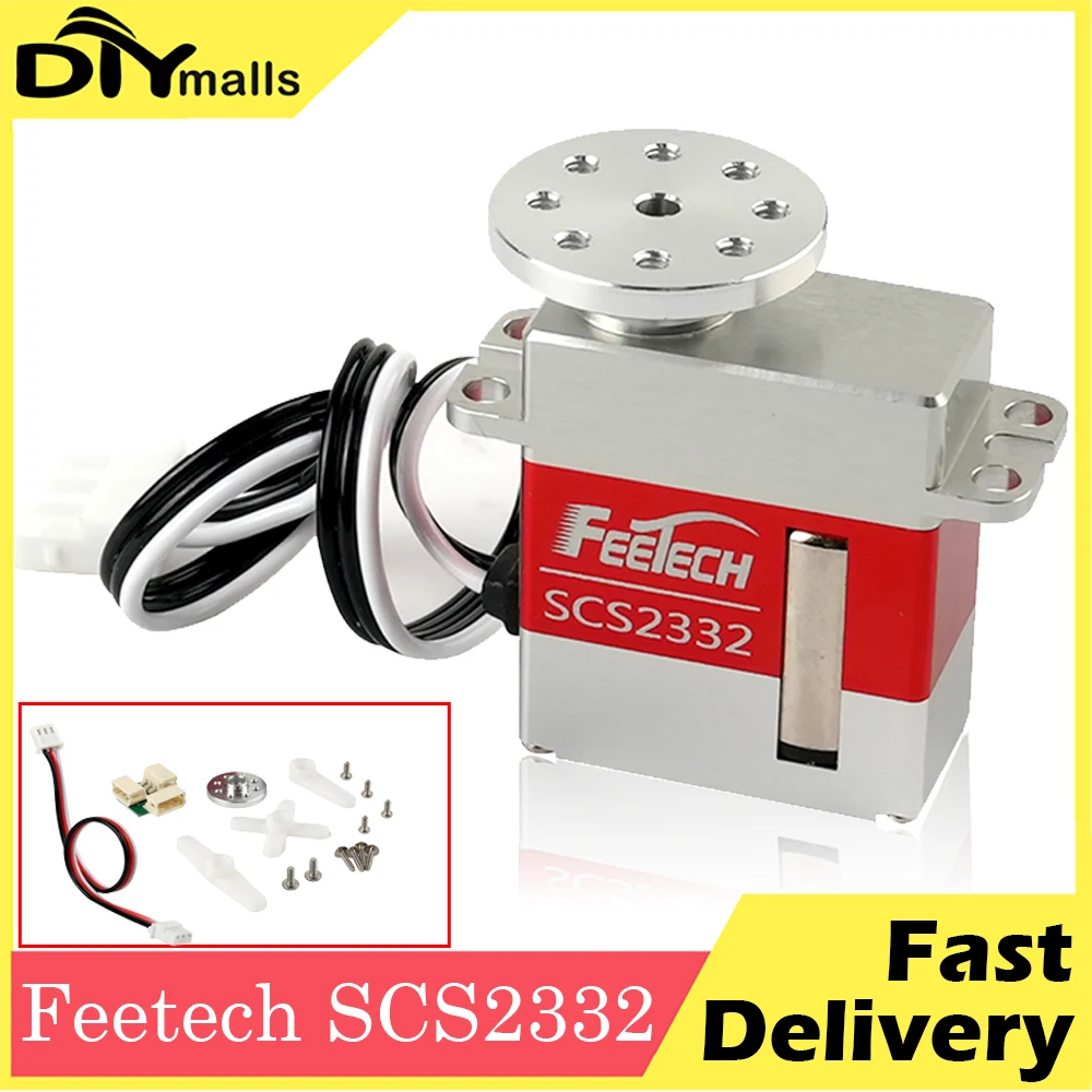 feetech-scs2332-high-torque-45kg-micro-servo-serial-bus-ttl-coreless-motor-metal-mini-servo-6v-for-arduino-stm32-robot-rc-car