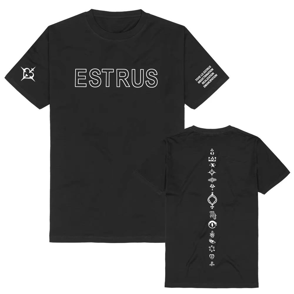 Camiseta Tove Lo ESTRUS Album Tour 2026 Nova Coleção 100% Algodão Unissex Masculina e Feminina Y2k Popular Casual Streetwear para Fãs