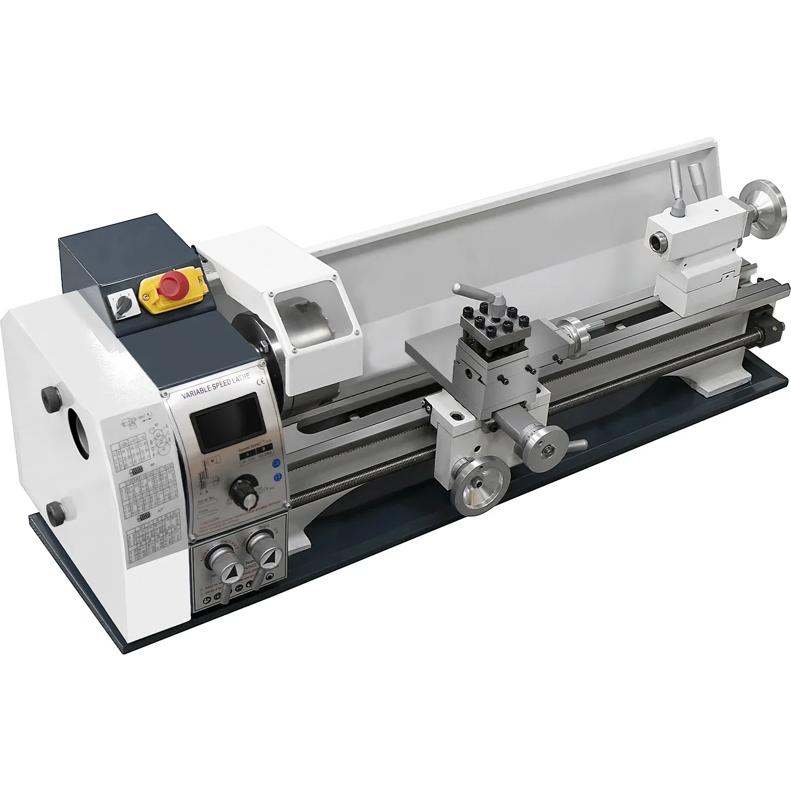 Mini Metal Lathe Metal Mini Lathe Brushless Brushed Variable Speed 1200W 220x600 220x750 220x500 180x350