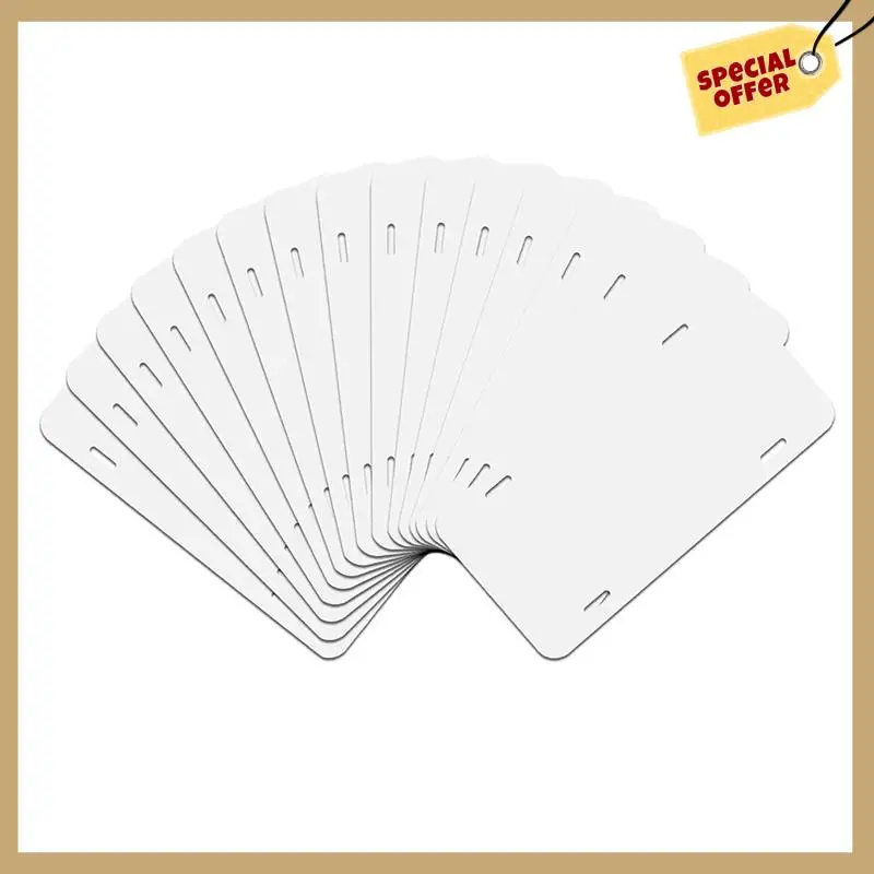 

Stable Performance-14Piece Sublimation License Plate Blanks, Automotive Sublimation License Plates Tag Thickness 0.65Mm Metal Wh