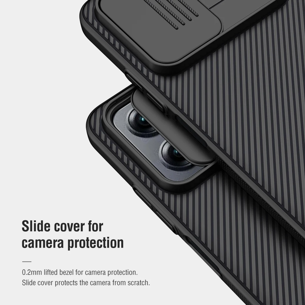 Nillkin-case para xiaomi redmi note 11 pro, capa de proteção de telefone móvel com lente deslizante, criativo, para redmi note 10 pro max 11s