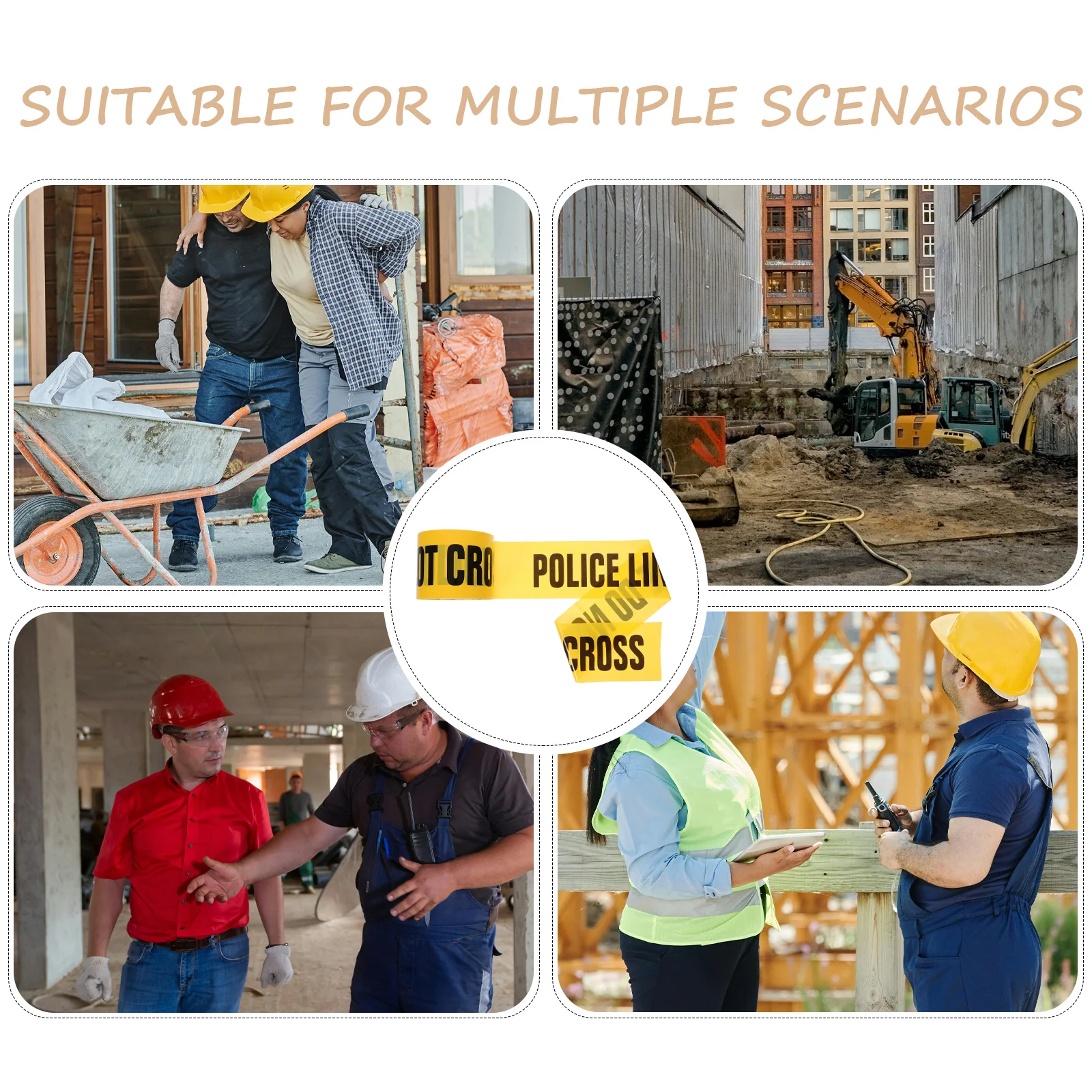 Pvc Waterproof Barricade Tape For Construction Safety Warning Party Construction Tape Decor Halloween Crime Scene