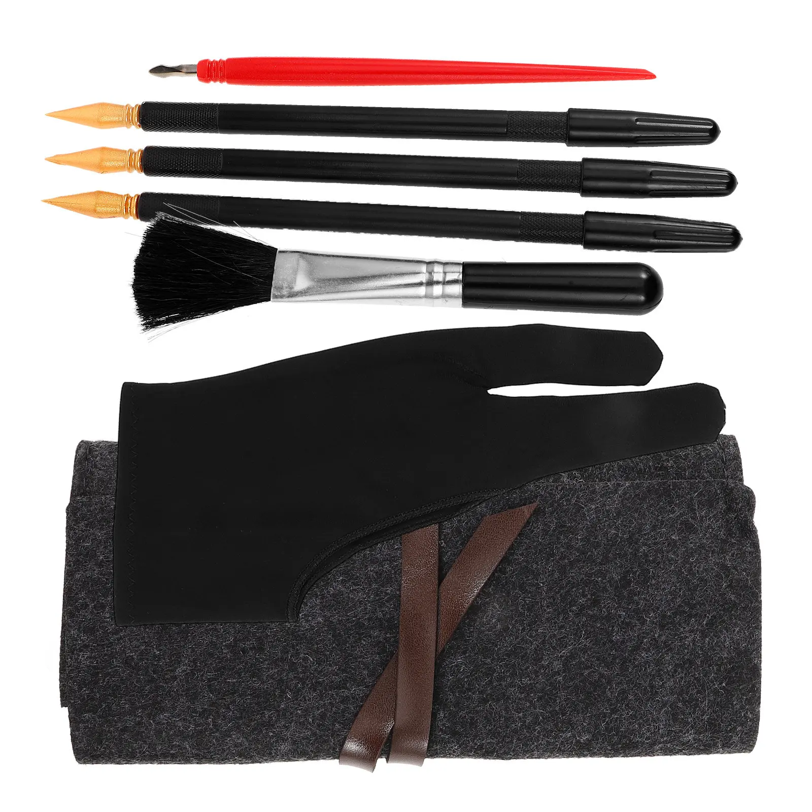 1Set Light Easy to Use Scratching Drawing Tool Kit Includes Stylus Brush for Scratch Coloring Art DIY Painting Carving Creative