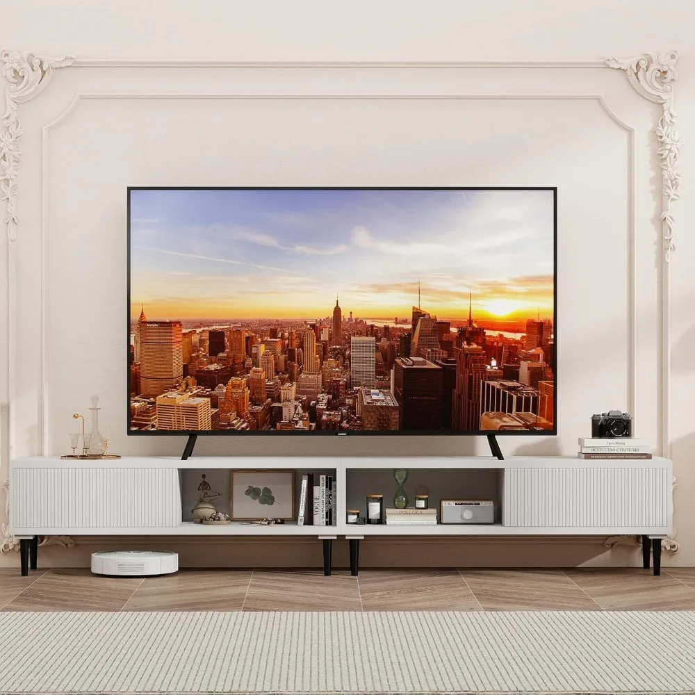 

2 in 1 86'' Long TV Stand Modern TV Console for Large TVs up to 95'', 2 Pieces Corner TVs Cabinet Entertainment Center