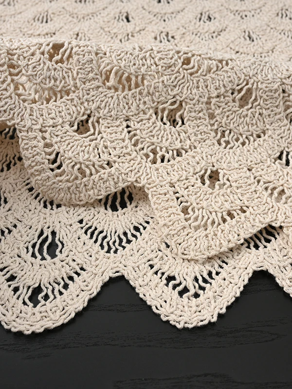 Ele Unique Fi Tail scava fuori gilet di cotone lavorato a maglia donna estate rotonda Ne Svel Top Cover up puro cotone irt