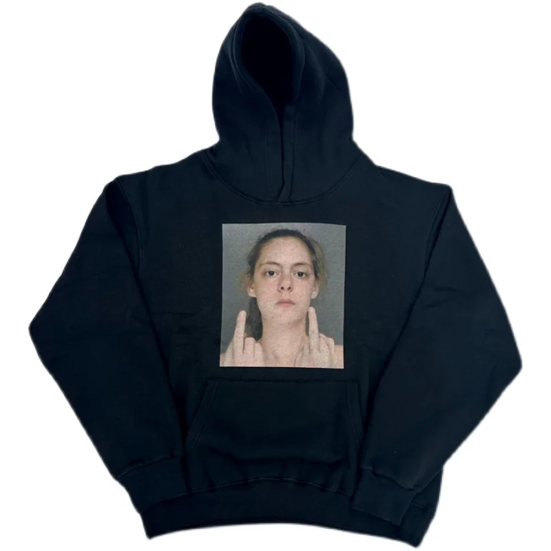 New Luxury 2023 PLAYBOI CARTI MUGSHOT Finger Lonely Pullover Hoodies Hoody hooded Sweatshirts velvet Cotton Thick Fleece US #399