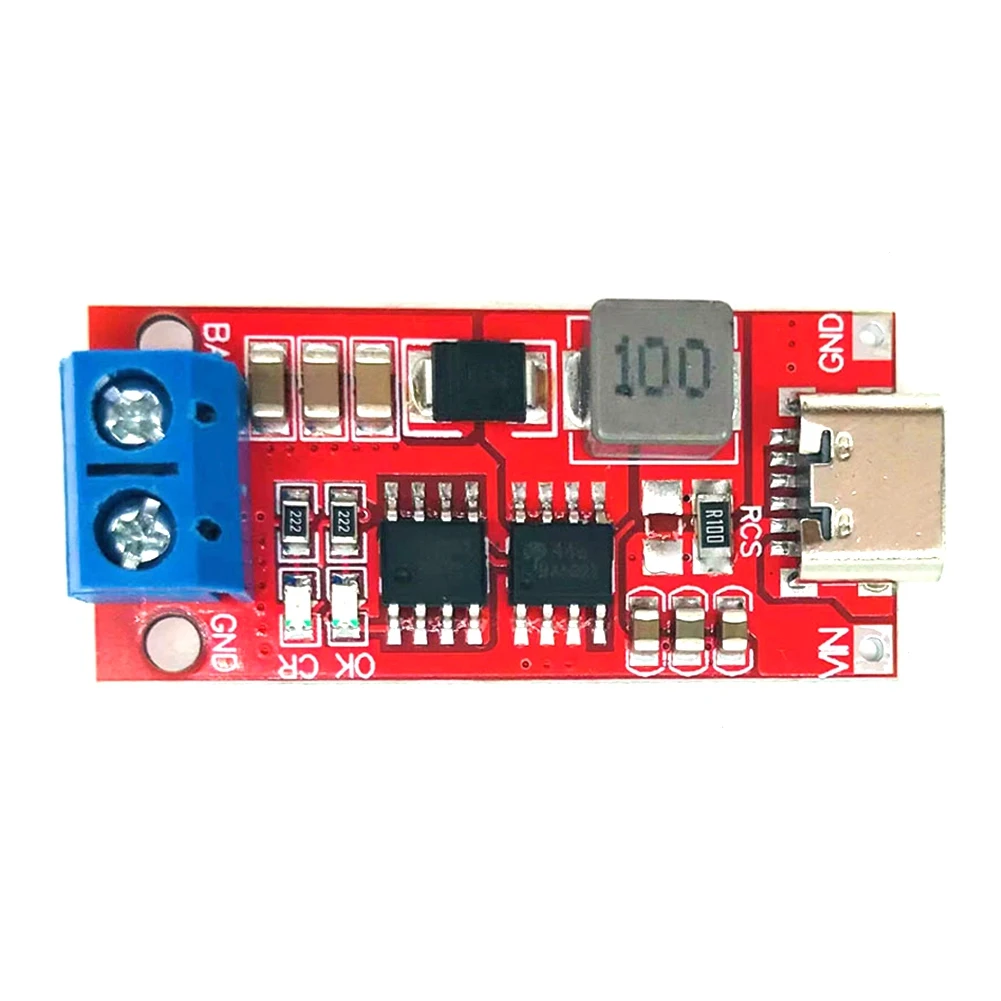 Type-C 2S 2A Boost Module Polymer Lithium Ion Battery Charging Module 18650 Lithium Battery Charging Board