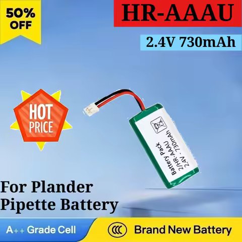 New Rechargeable Battery Pack for Plander Pipette Battery HR-AAAU 2.4V 730mAh High Quality High Capacity Replacement Battery