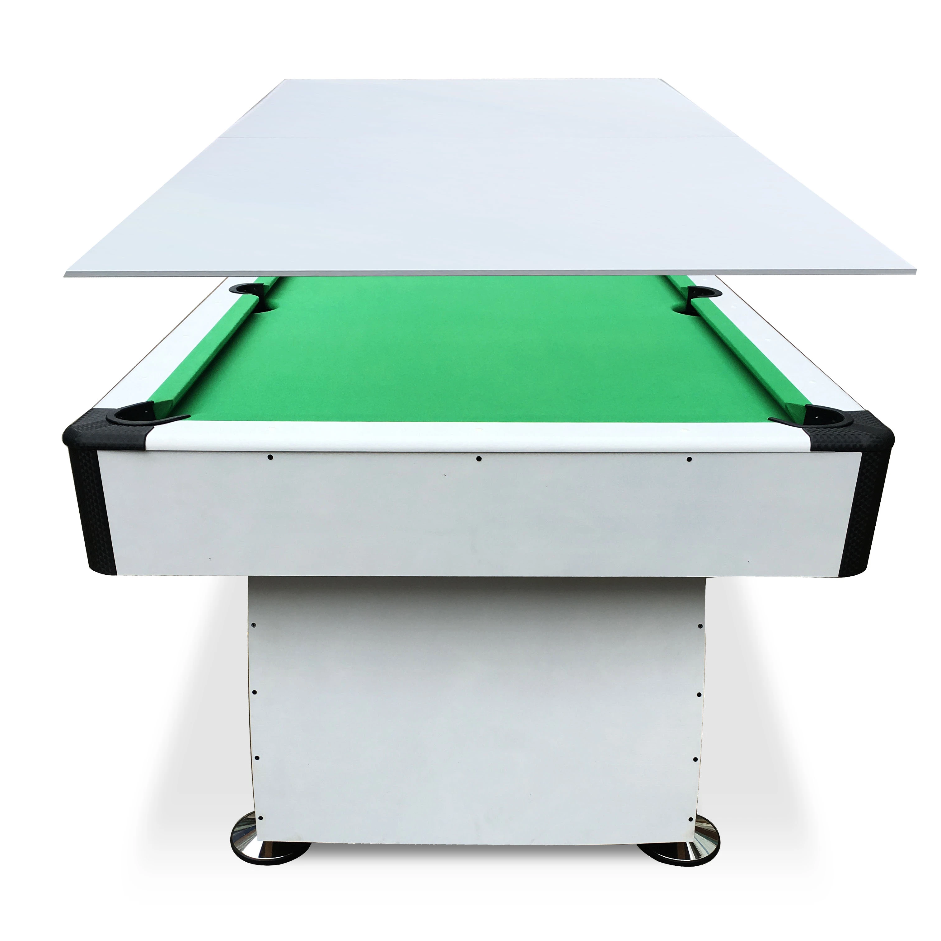 Customized Promotion 8FT 2.4M Big Size Furniture Style Multi Functions 2 In 1 Billiard Dinning Pool Table For Sale