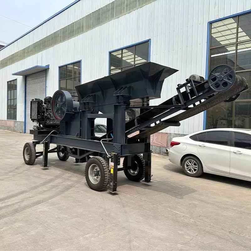 YG Hot Selling Mobile Jaw Crusher Mining Sand and Gravel Field Special Equipment
