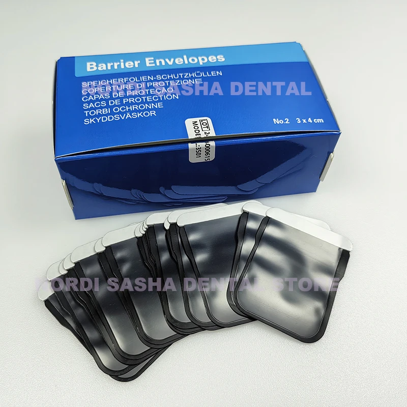 Sobres de barrera Dental, bolsa de protección con película de rayos X, cubierta para Sensor de radiografía Digital, herramienta de odontología, 0/1/2/3 #