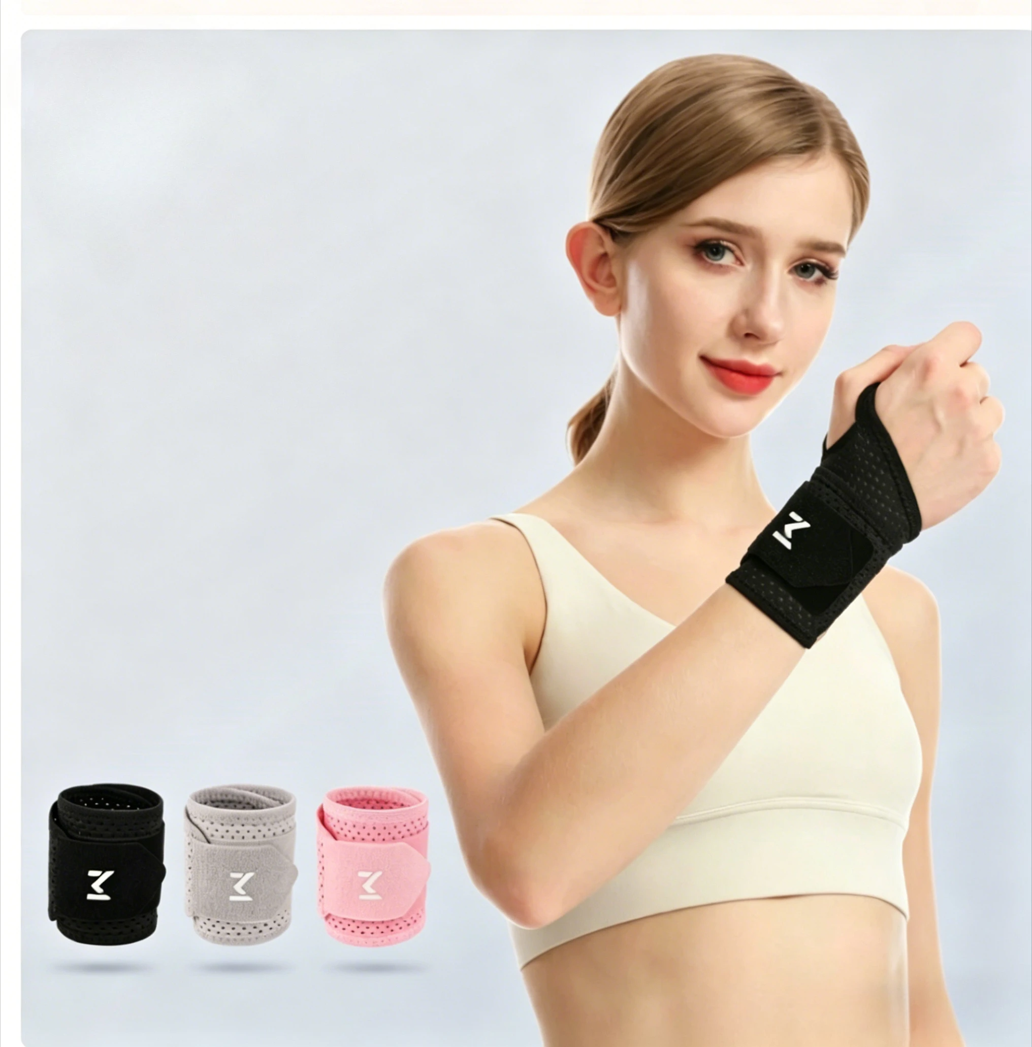 Outdoor Fitness Wrap Wrist Brace Men Women Tendon Sheath Support Stabilizing Joints Special Purpose for Sports Immobilization