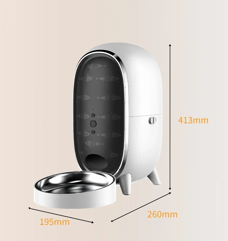 

z 2024 New Design Pet Feeder Stainless Steel Smart Automatic Wifi Cat Feeder with Customized Time&Meal Pet Feeder with video