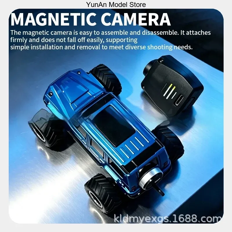 Desktop Racing Vehicle Rc Car 4wd Off Road Climbing Model App Control With Camera 1 64 Scale Generic