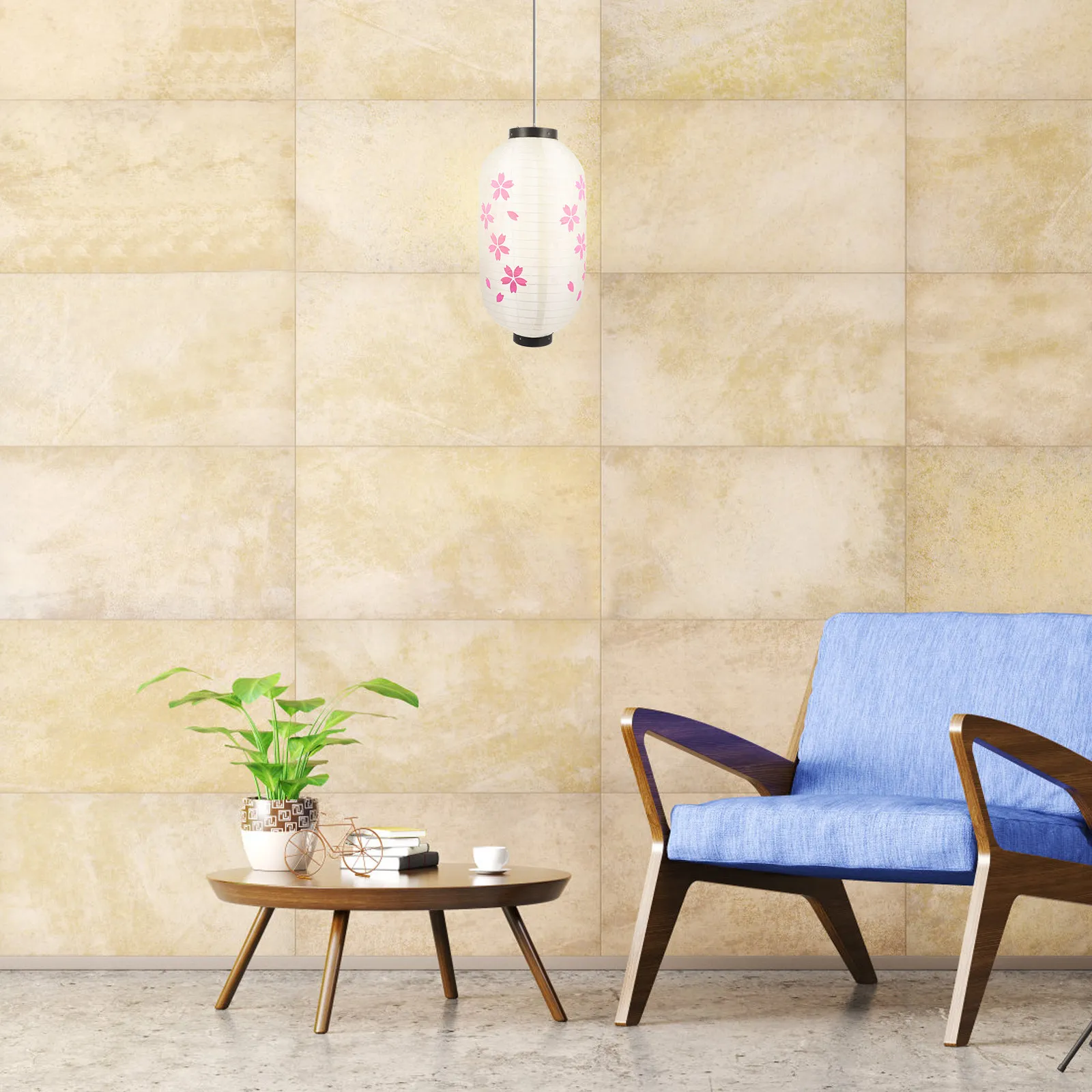 

Шелковый фонарь в японском стиле с цветами сакуры, традиционный восточный подвесной фонарь для праздничных мероприятий, декор для японской кухни