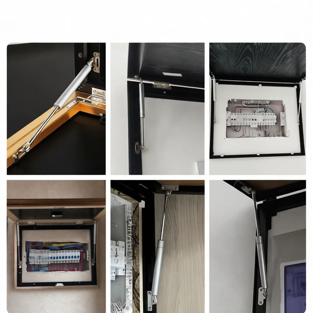 Hydraulic Gas Damper For Cabinet Door Lift Up Stay Soft Close Support Hardware Kitchen Furniture Cupboard Metal Rod
