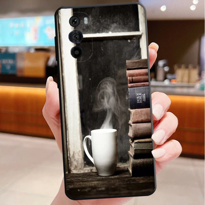 حافظة هاتف لهاتف موتورولا إيدج 50 40 برو 60 50 40 30 Ultra Neo Fusion Moto G85 G72 G53 G54 G84 G13 G32 OK ولكن أول قهوة #4