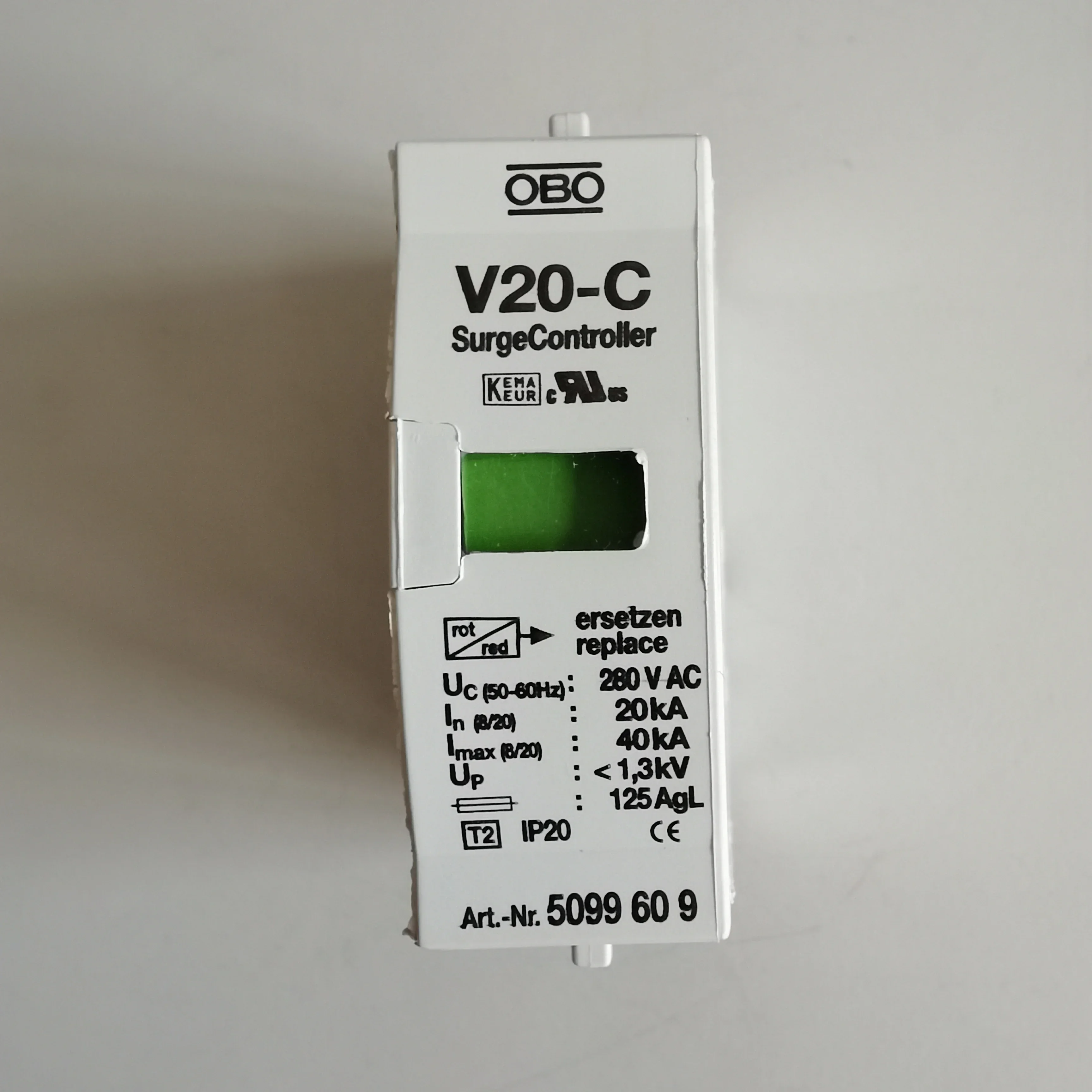 2026.4 German OBO Opel Lightning Arrester 5094705 Power Supply Lightning Arrester V20-C 3-385 Original