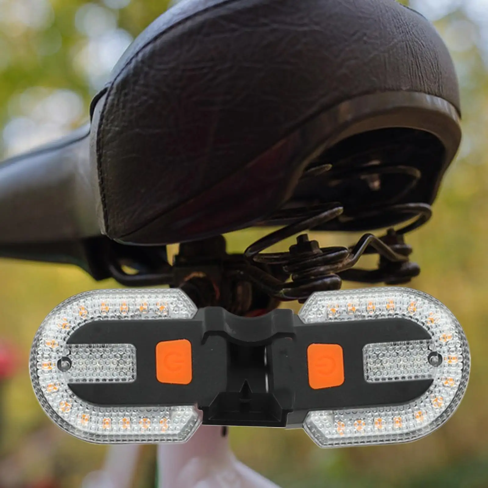 

USB Charging Bike Rear Warning Light with Horn, Left Right Indicator Design, Bright Back Safety Lamp, Waterproof Cycling