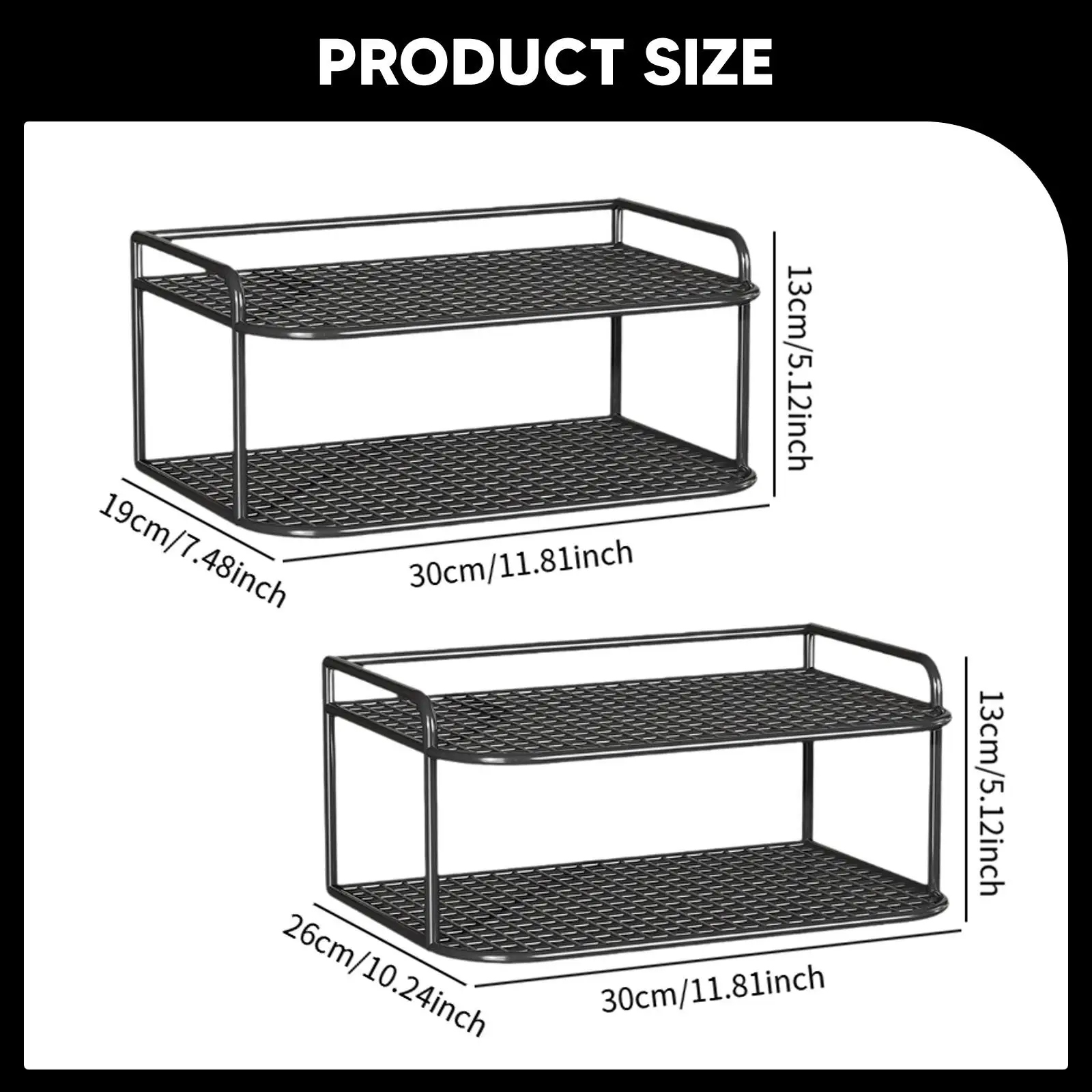 Router Shelf Multifunctional Wall Mount Shelf for Bedroom TV Accessories