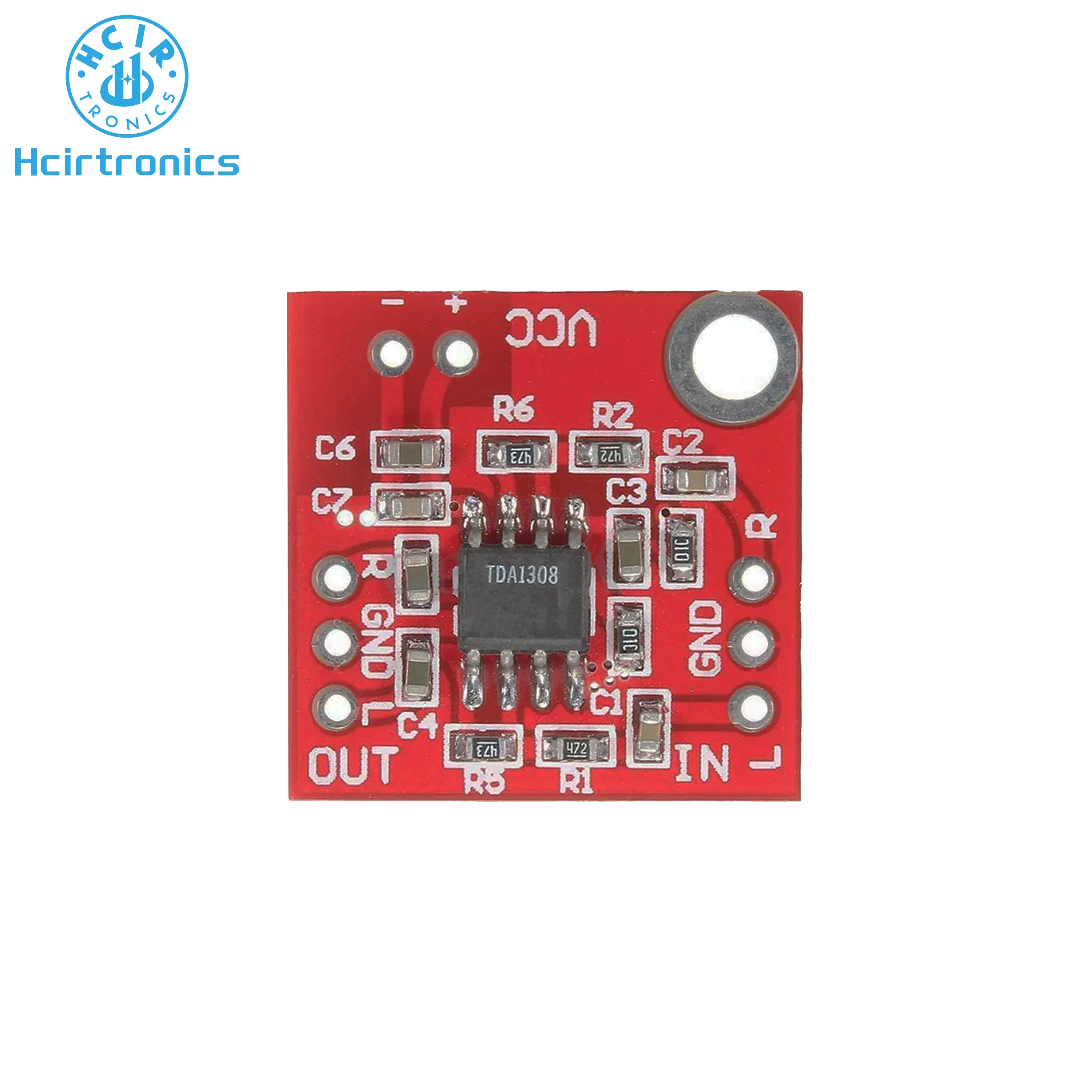 Mini TDA1308 Headphone Power Amplifier Board module Audio Preamplifier 3V-6V Class A Class B Stereo Sound Board Low Power AMP