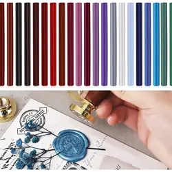 10pcs/Lot DIY Seal Wax Sticks For Melting Glue Gun Sealing Wax Sticks Wedding Party Invitation Sealing Wax For Fashion Gift 10cm