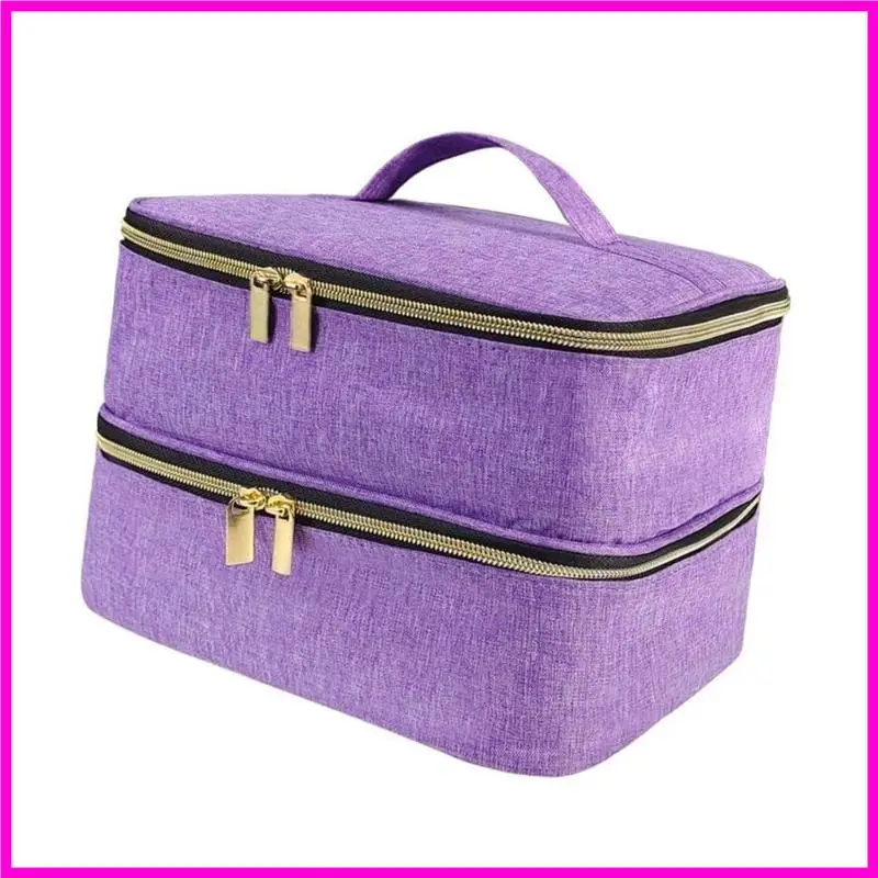 

57BE Dustproof Sewing Tool Storage Bag Crafting Storage Solution Double Layer Sewing Bag for Hobbyists and Artists