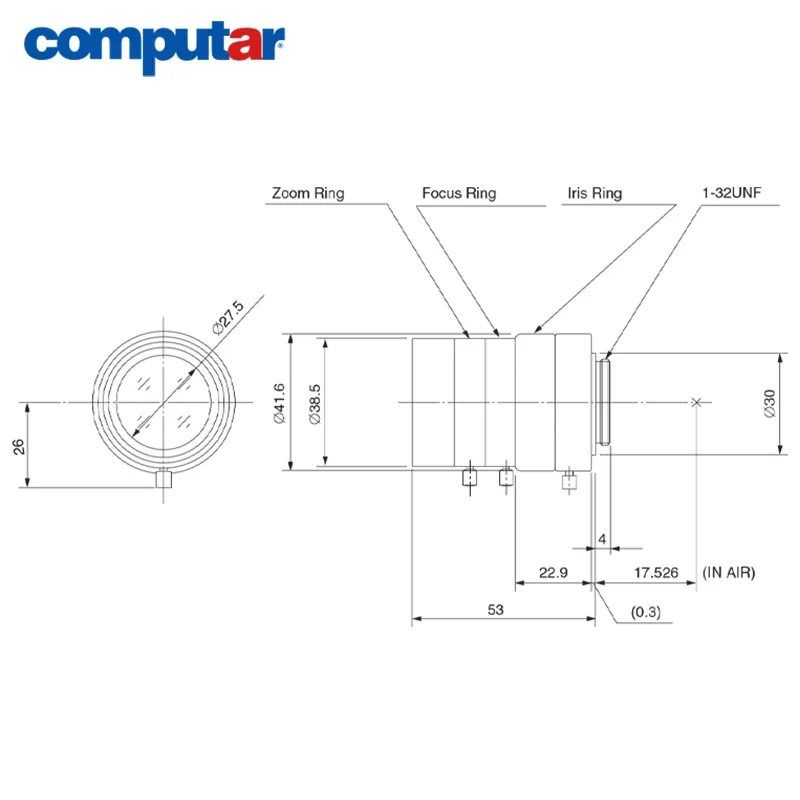 MaiyatangComputar M3Z1228C-MP 12-36mm 3x 2/3