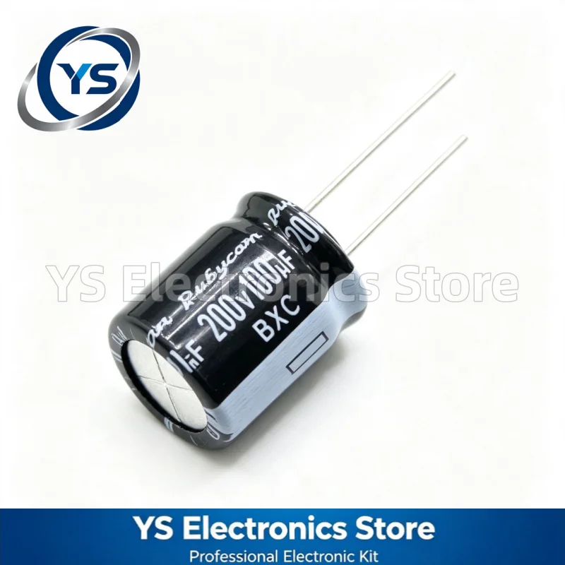 Rubycon BXC Series 200V100UF 16x20mm 200BXC100MEFC16X20 100UF200V 200V 100UF Electrolytic Capacitor New Original Capacitors 20%