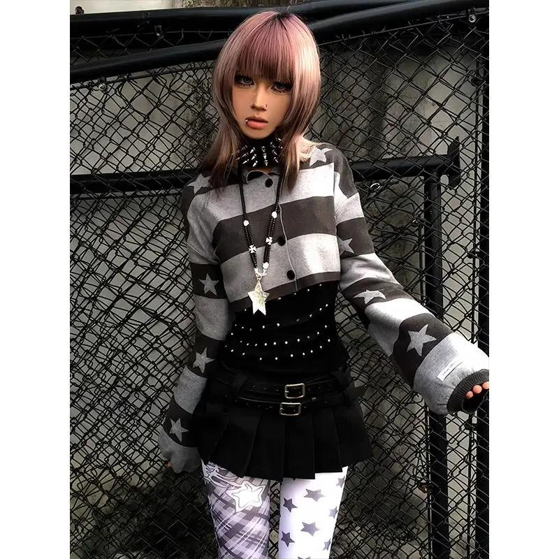 Y2K taille haute Denim orts femmes point de croix garniture en cuir été minceur conception Unique effiloché pantalons chauds ort Sve