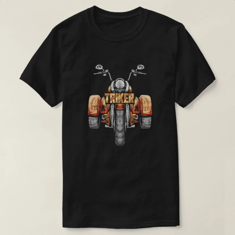 

Triker Motortrike Motorcycle Trike Three Wheeler Biker T-Shirt 100% Cotton O-Neck Short Sleeve Summer Casual Mens T-shirt