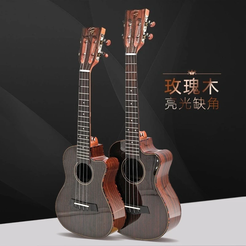 23/26-inch rosewood glossy cut-off ukulele quality small guitar four-string piano