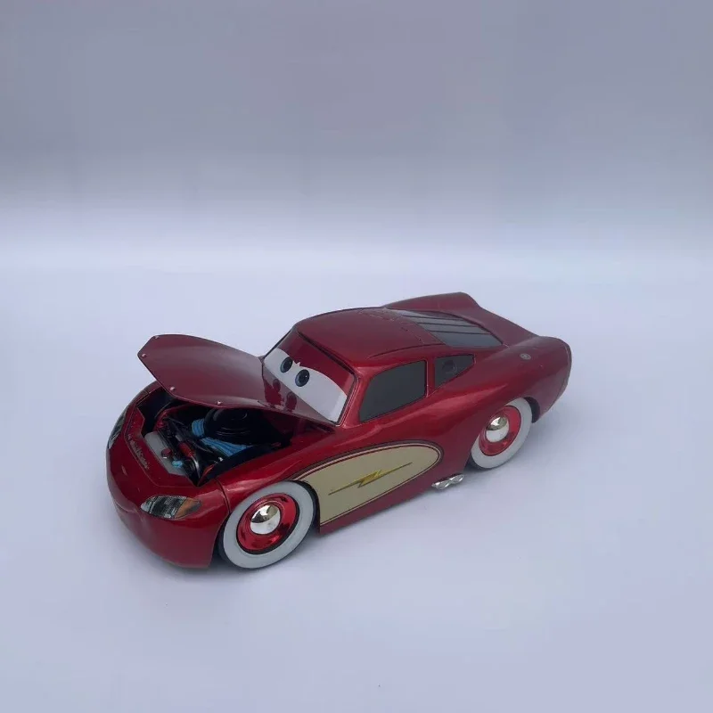 

jada 1:24 Red Lightning McQueen Children's birthday toy car Alloy large Cars Racing car model display collection
