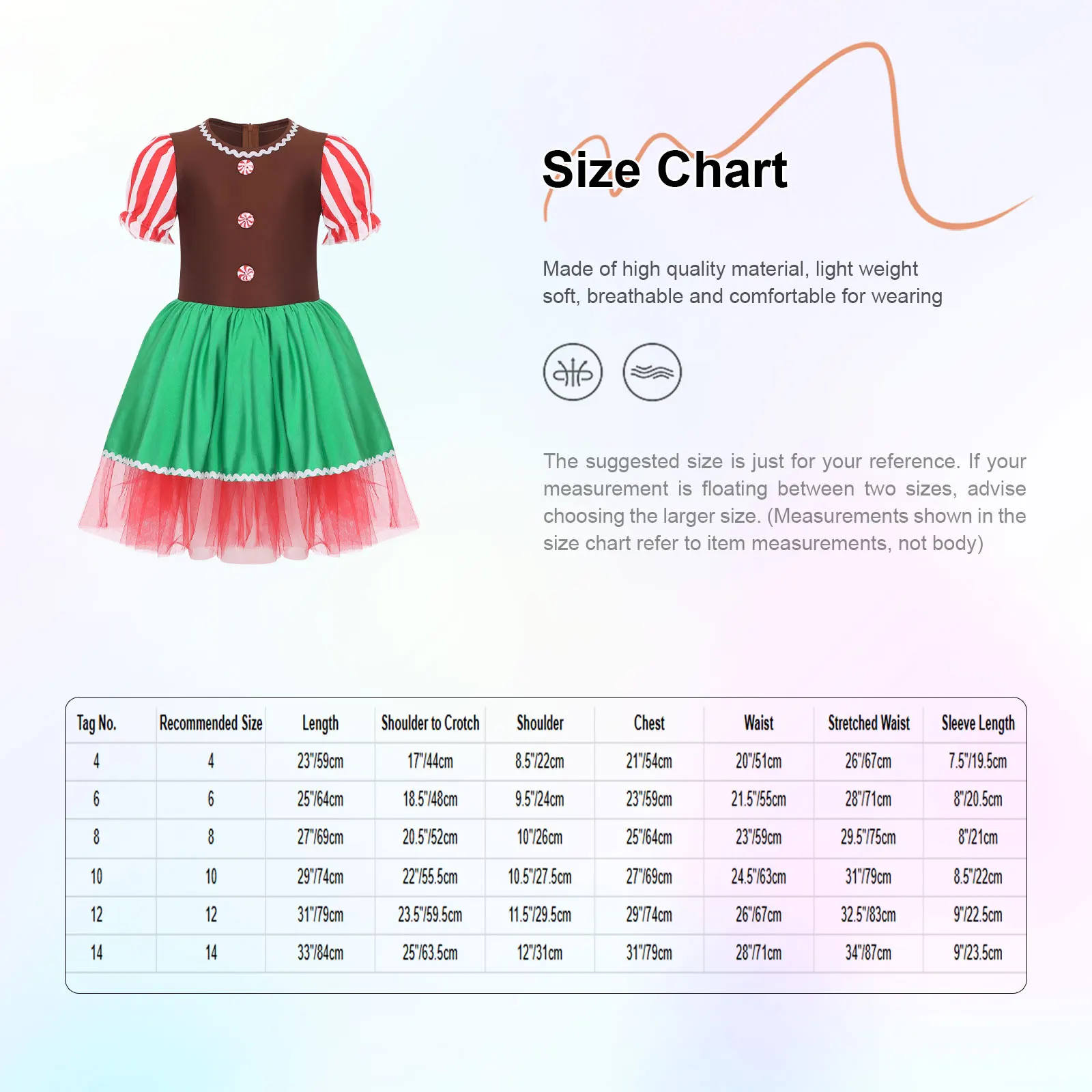 الفتيات عيد الميلاد الزنجبيل رجل زي الرقص سانتا فستان قصير نفخة الأكمام يوتار توتو فستان لقضاء عطلة موضوع حفلة تأثيري #6