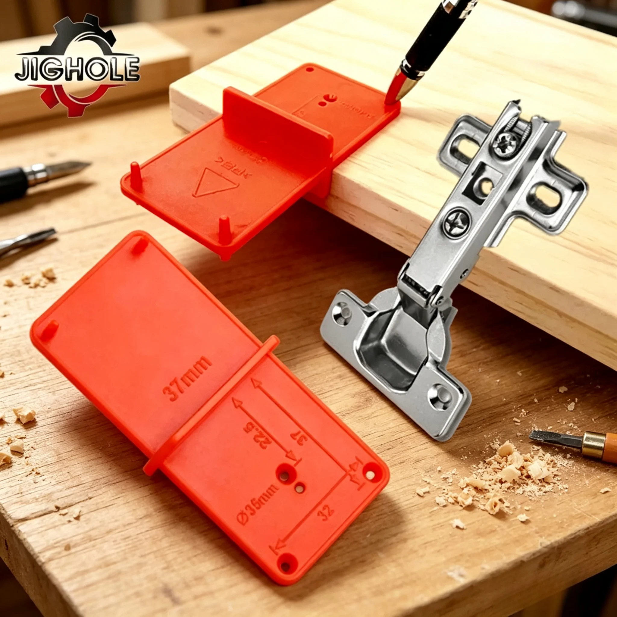 Cabinet Door Hinge Drilling Jig 26/35/40mm Door Hinge Hole Locator Template Woodworking Installation Positioning Guide Tool